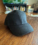 Plain Black Baseball Cap - Image 1