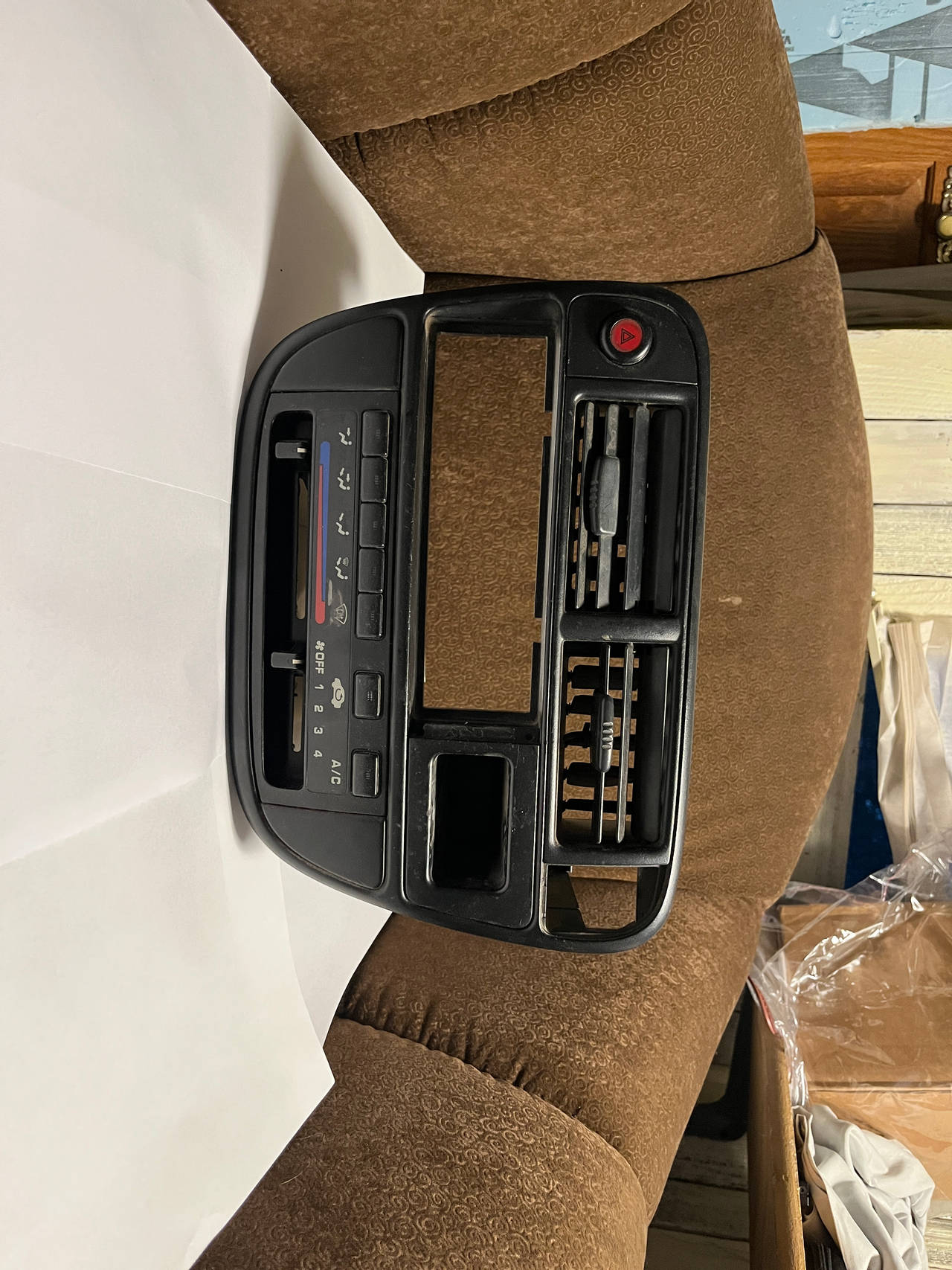 96-98 Honda Civic Ek A/c Ac Heater Climate Control Center Bezel
