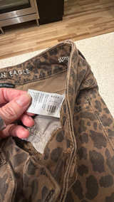 American Eagle Leopard Print Jeans - Image 3