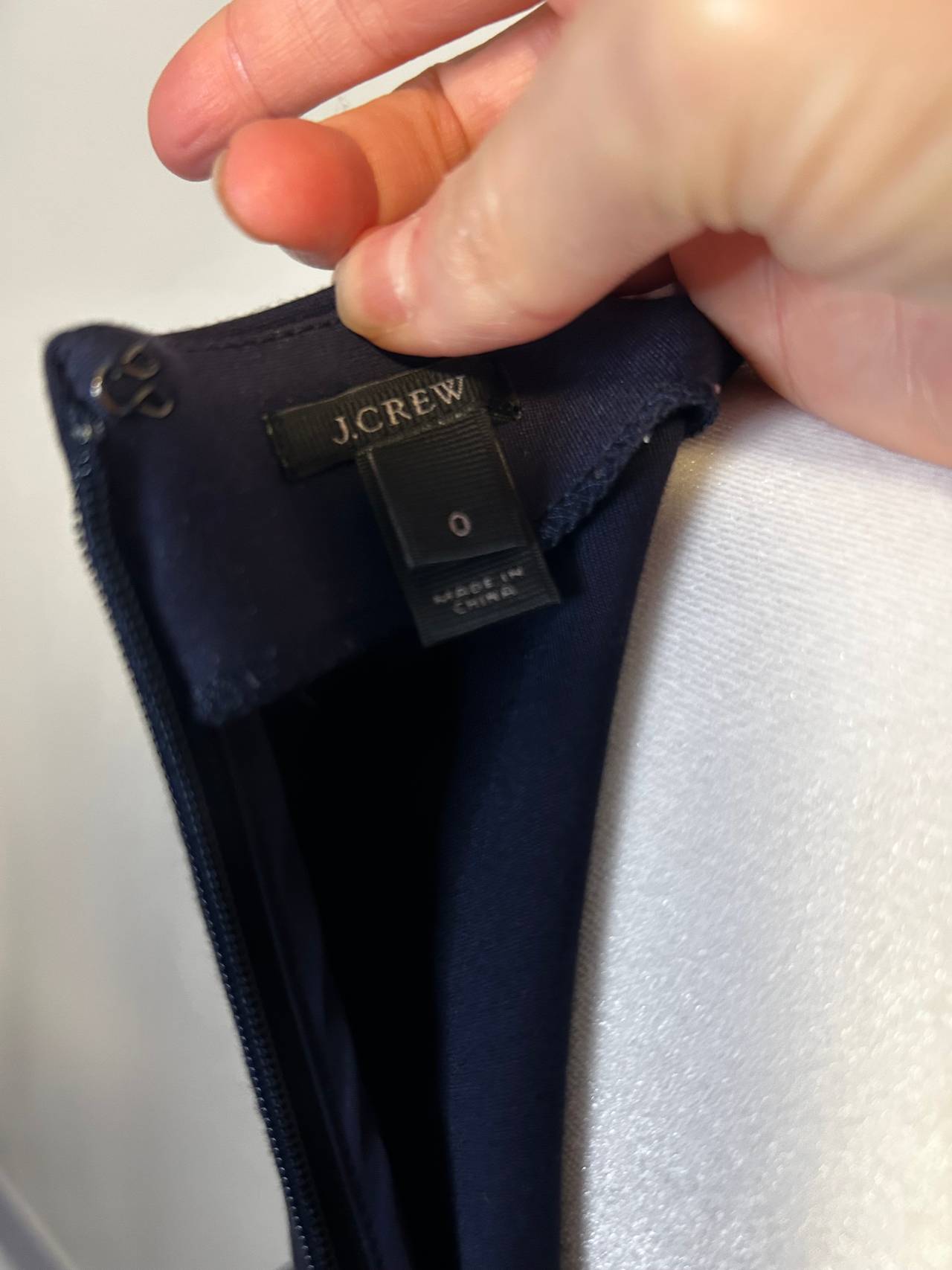 J. Crew Knit Sleeveless Dress Navy Gray