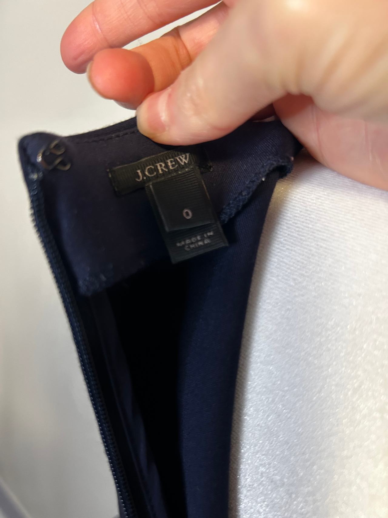 J. Crew Knit Sleeveless Dress Navy Gray