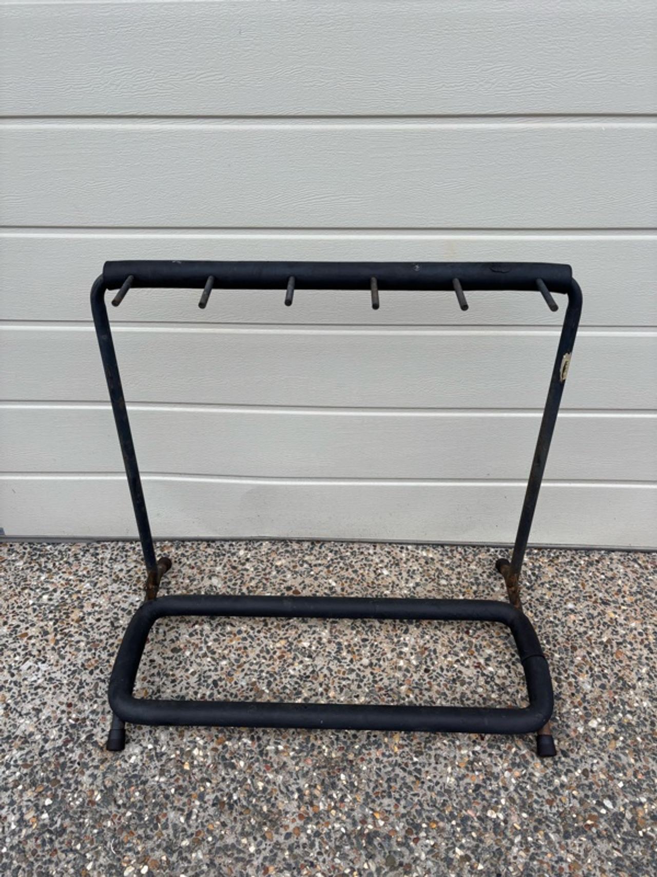5-Guitar Metal Stand Black