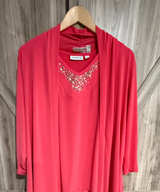 Susan Graver Liquid Knit Embellished Tank and Cardigan Set - Image 1