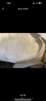 White Fringe Hem Jeans - Image 6