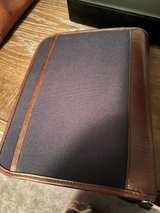 FranklinCovey Leather and Canvas Zippered Portfolio - Image 4