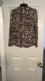 INC International Concepts Leopard Print Zip Pocket Blouse - Image 4