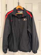 Nike Georgia Bulldogs Full Zip Windbreaker Jacket Black/Red - Image 1