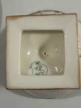 Vintage Porcelain Demitasse Espresso Cups & Saucers Set of 5 Gold Trim Floral Pi - Image 4