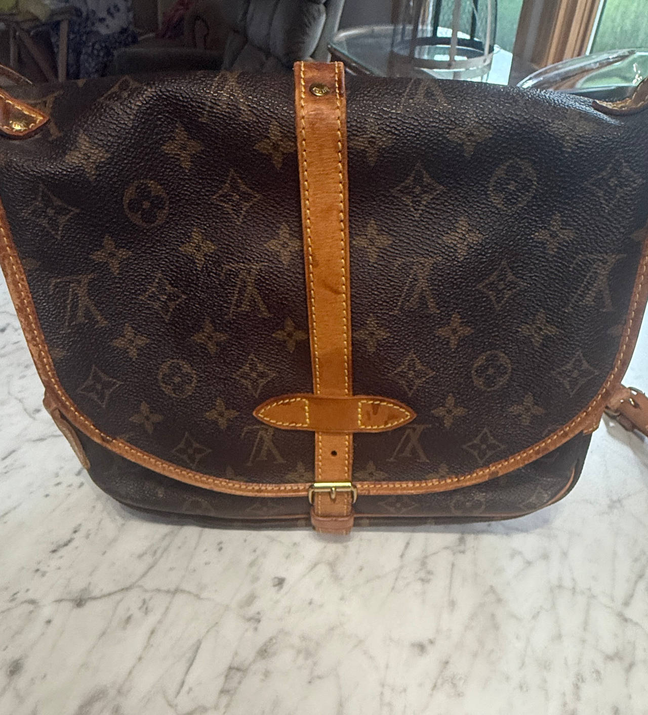 Louis Vuitton Monogram Saumur 35