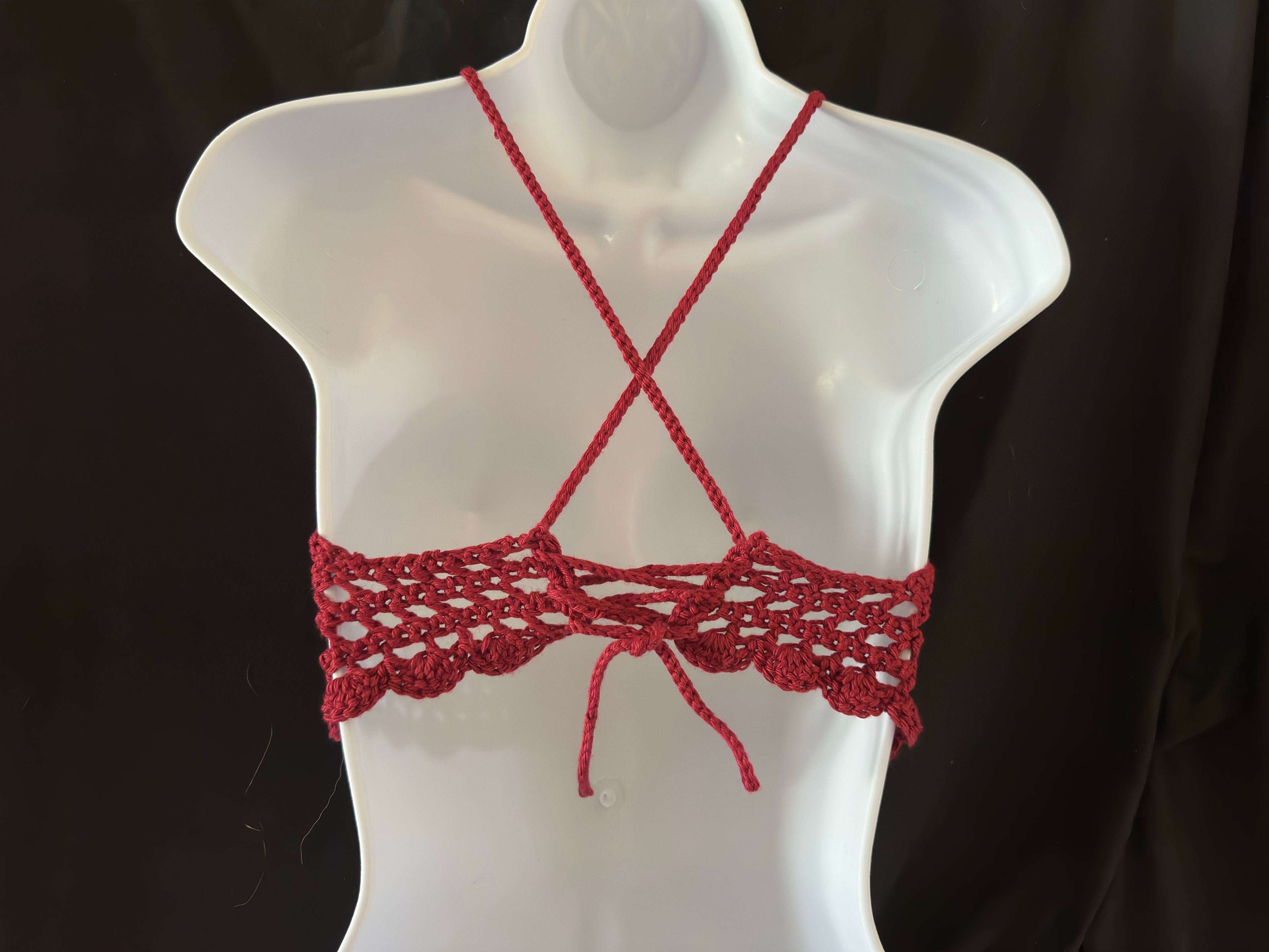Handmade Crochet Halter Top - Image 3