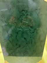 Frederick Cooper Green Faux Marble Brass Table Lamp - Image 8