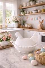 Westmoreland Milk Glass Hen on Nest Dish - Image 2