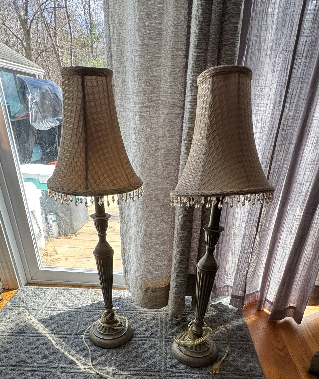 Pair of Vintage Style Buffet Lamps