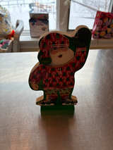 Wooden Santa Ice Skater Decoration - Image 1