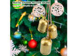 Christmas Bells for Decoration,Vintage Iron Bells with Jute Rope for Hanging - Image 2