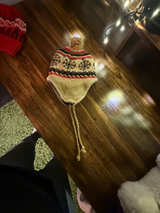Knit Snowflake Chullo Hat with Ear Flaps - Image 5