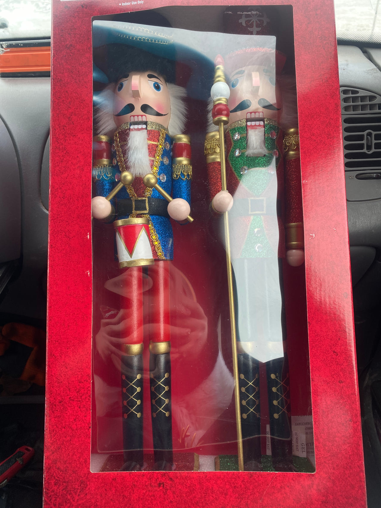 Holiday Time 14-Inch Decorative Nutcracker 2-Pack