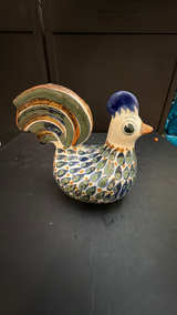 Erandi Tonala Mexican Pottery Rooster Figurine - Image 2
