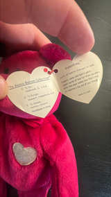 Ty Beanie Baby “Valentina” Bear – Rare (KR) Tush Tag Variant – Retired 1998  - Image 3