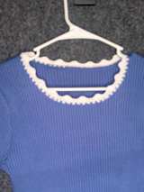 Scalloped Trim Ribbed Long Sleeve Top - Image 5