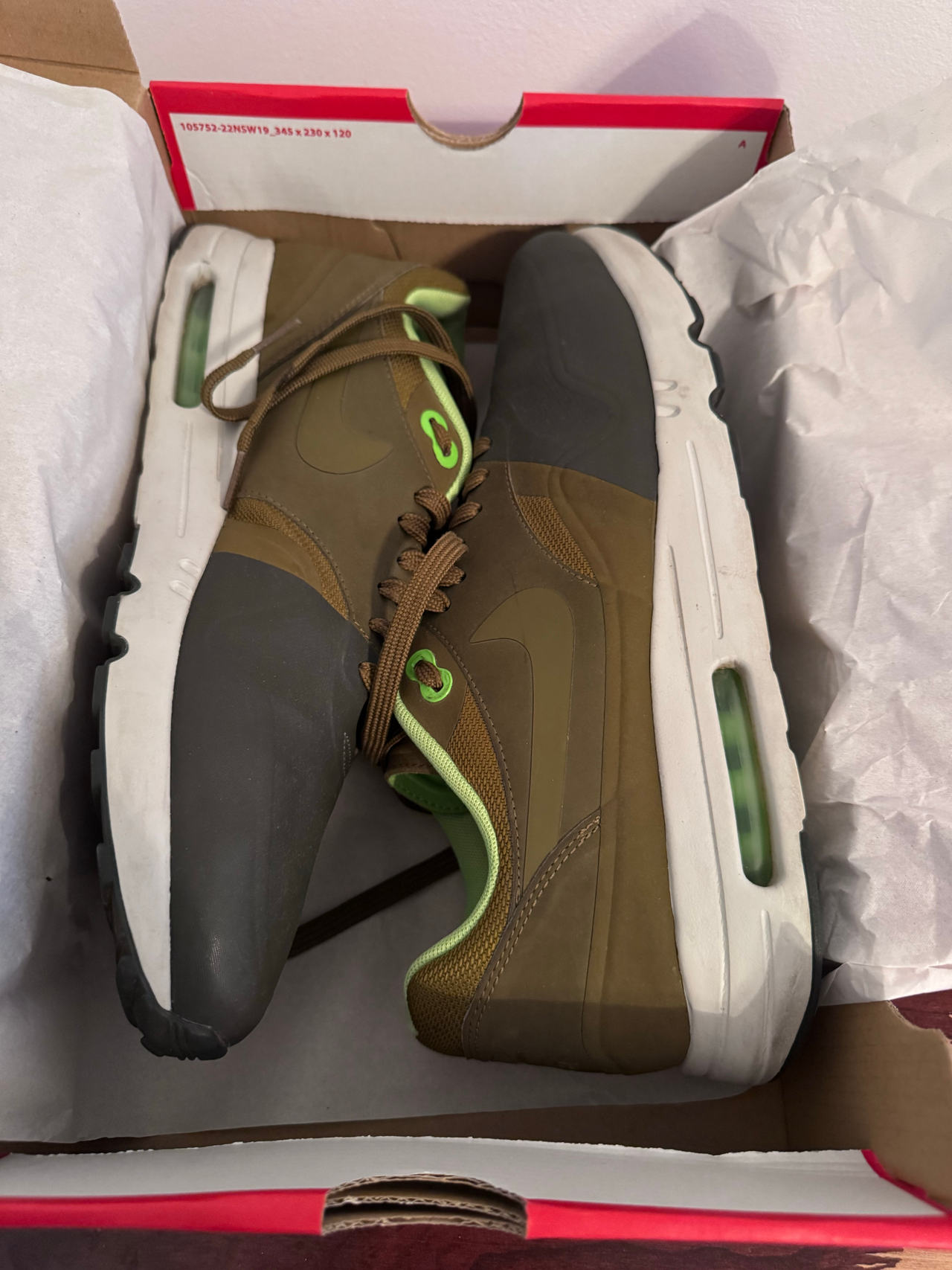 Nike Air Max 1 Premium Olive Canvas