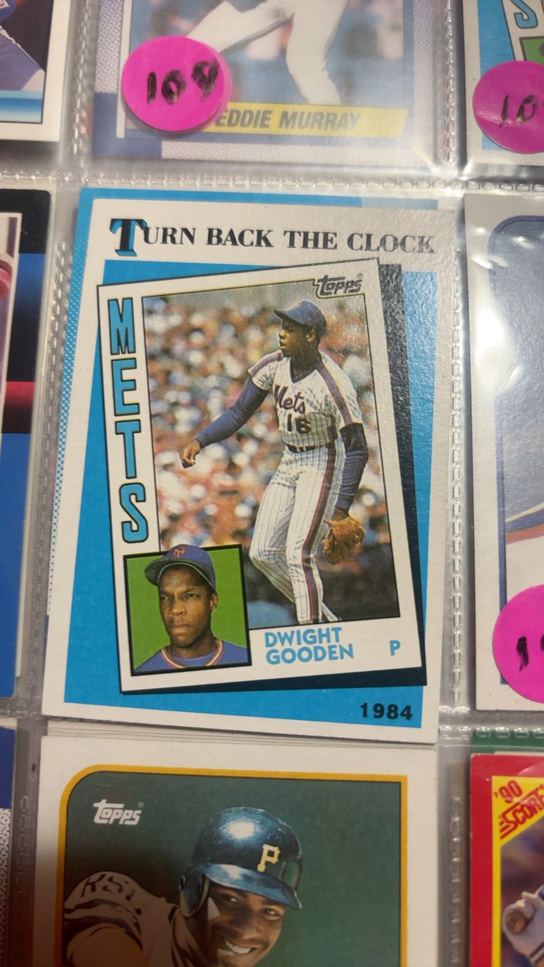 Topps 1989 Dwight Gooden Turn Back the Clock Baseball Card