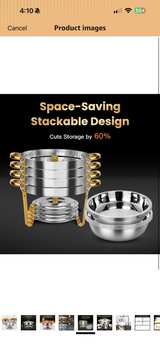 PTASYGK 5 Quart Round Chafing Dish Buffet Set - Image 7