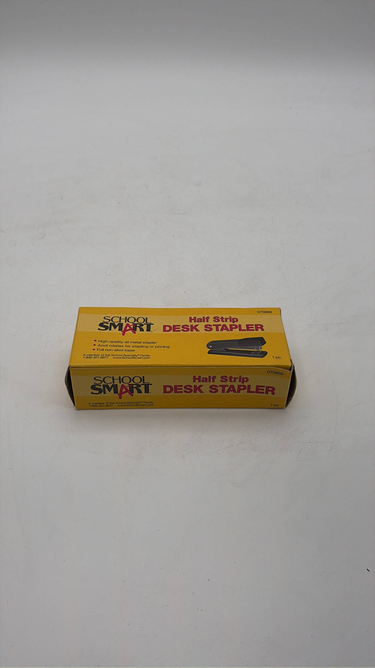 School Smart Half Strip Desk Stapler