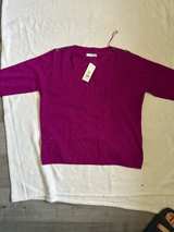 Marks and Spencer Wool Crew Neck Sweater Purple - Image 1