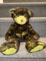 Pottery Barn Michael Teddy Bear Green Camouflage 12-inch - Image 1