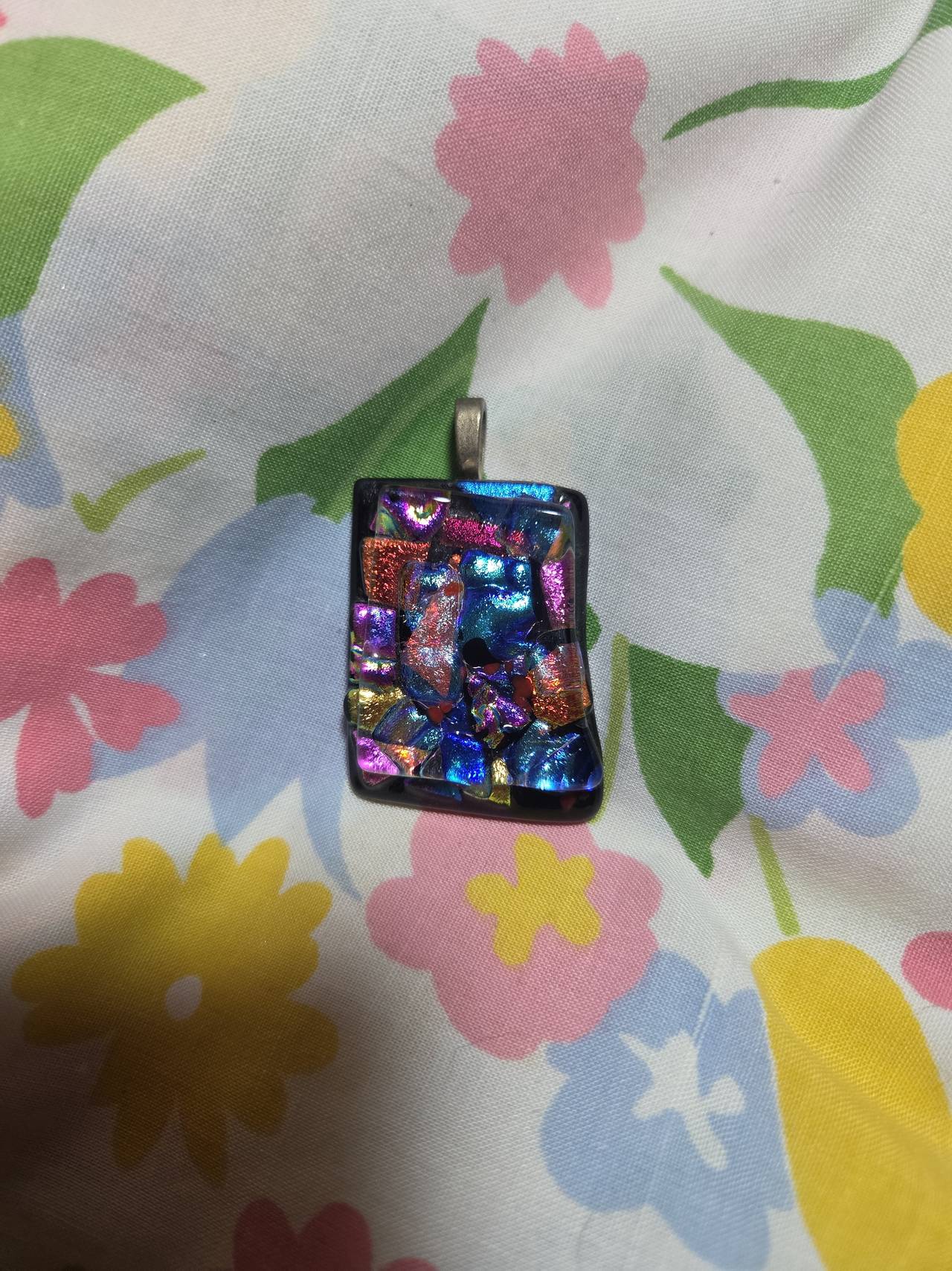 Dichroic Fused Glass Pendant