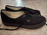 Vans Authentic Black Canvas Classic Shoe - Image 2