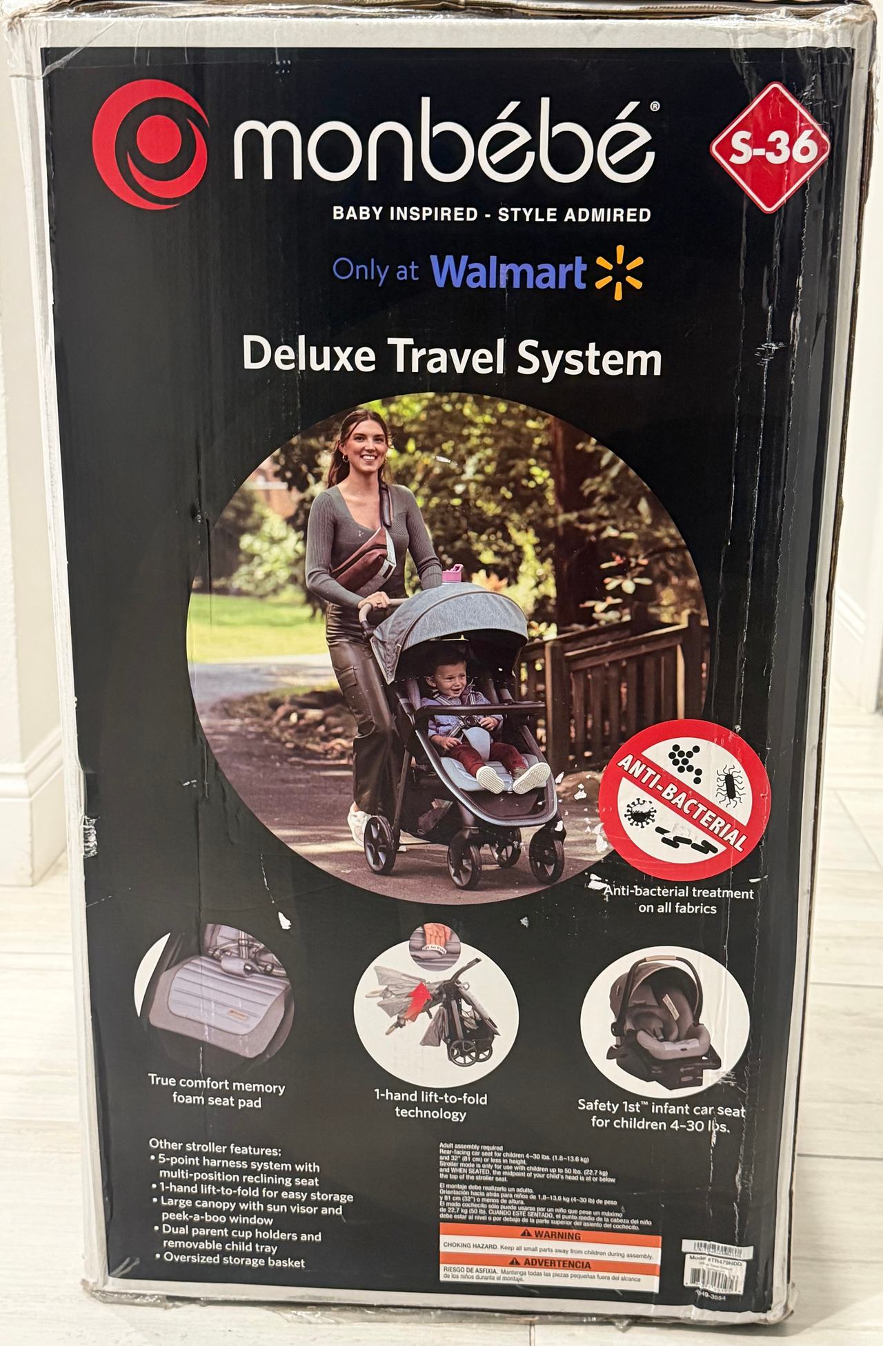 Monbebe Deluxe Travel System S-36 NEW IN BOX