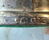 Vtg Silver WINE BOTTLE COASTER Grapes Barware Hallmarked Regency Design - Image 2