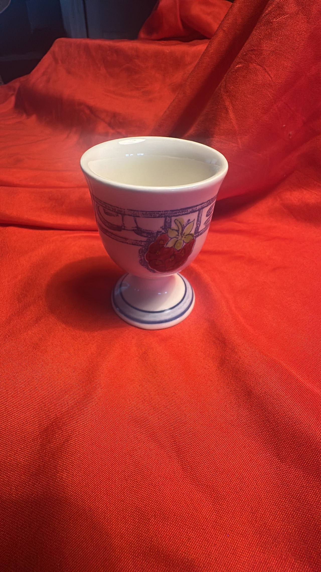 Gien porcelain egg cup