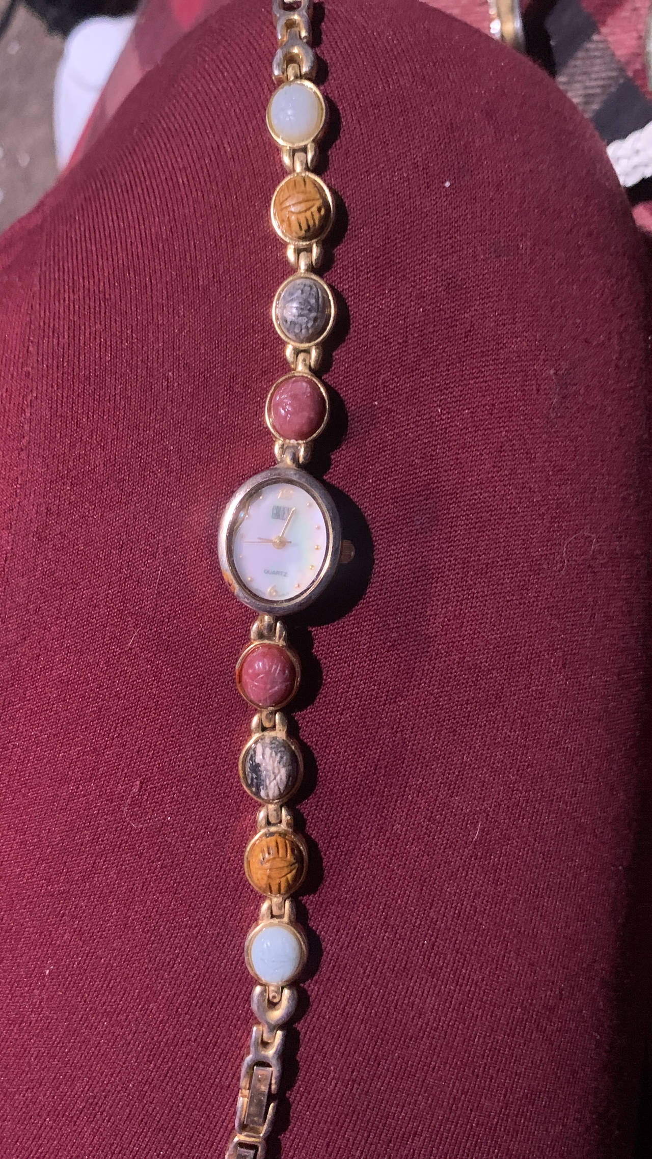 Vintage Scarab Bracelet Watch
