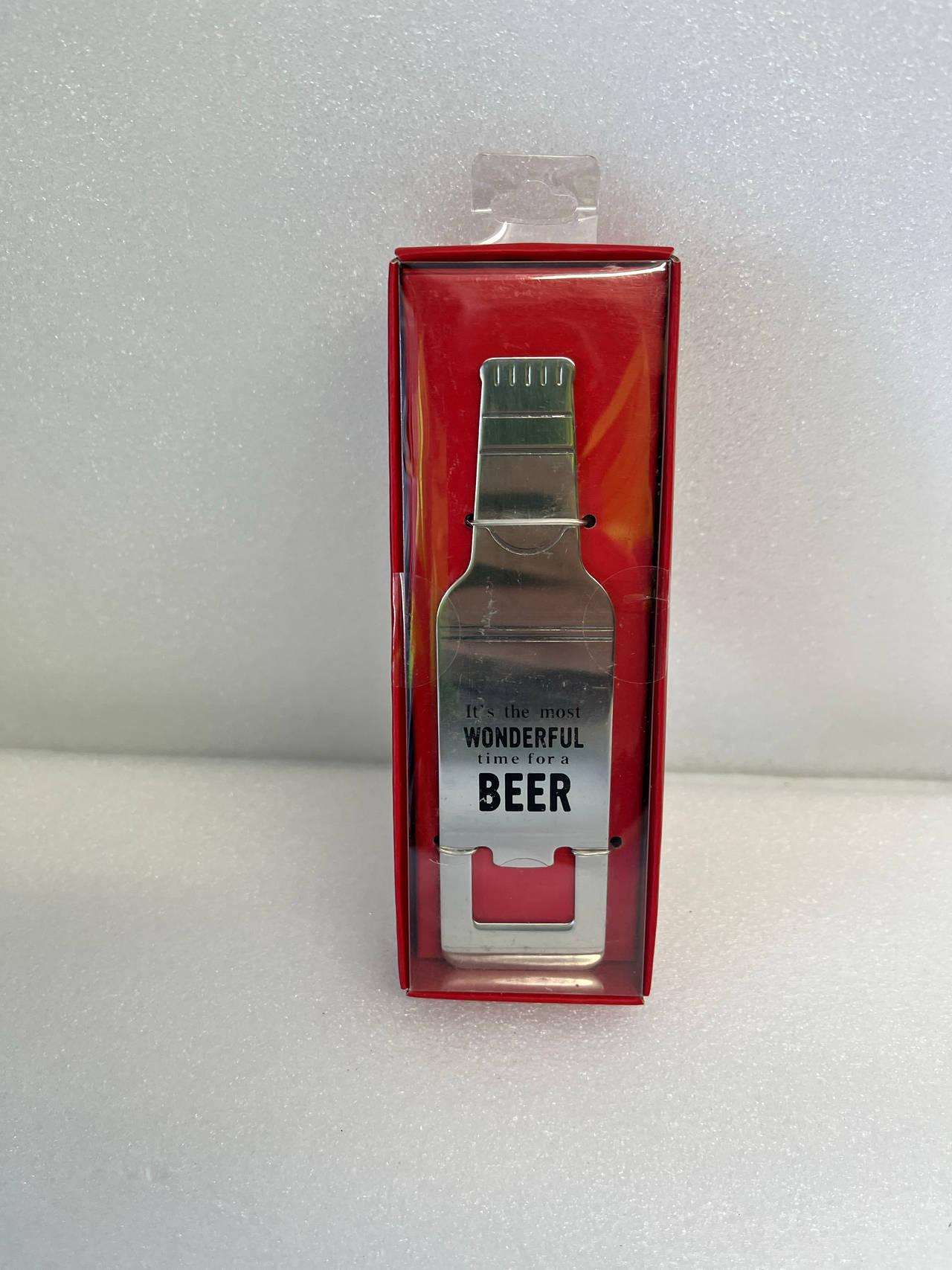 Beer Bottle Shaped Bottle Opener with Quote