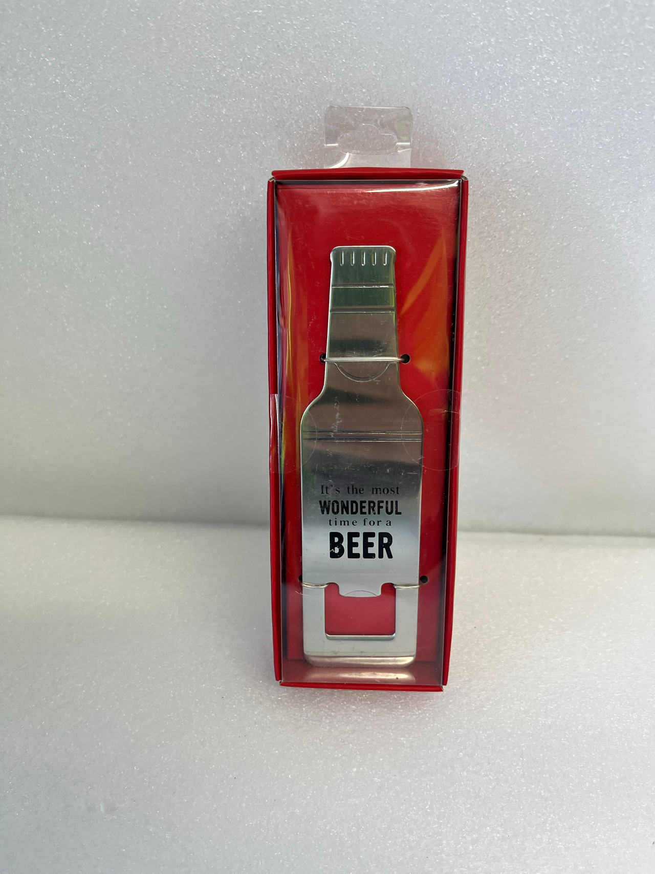 Beer Bottle Shaped Bottle Opener with Quote