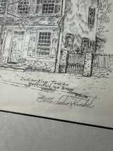 Bette L. Kunkel Signed Etching Indian King Tavern Haddonfield NJ 42/350 - Image 2