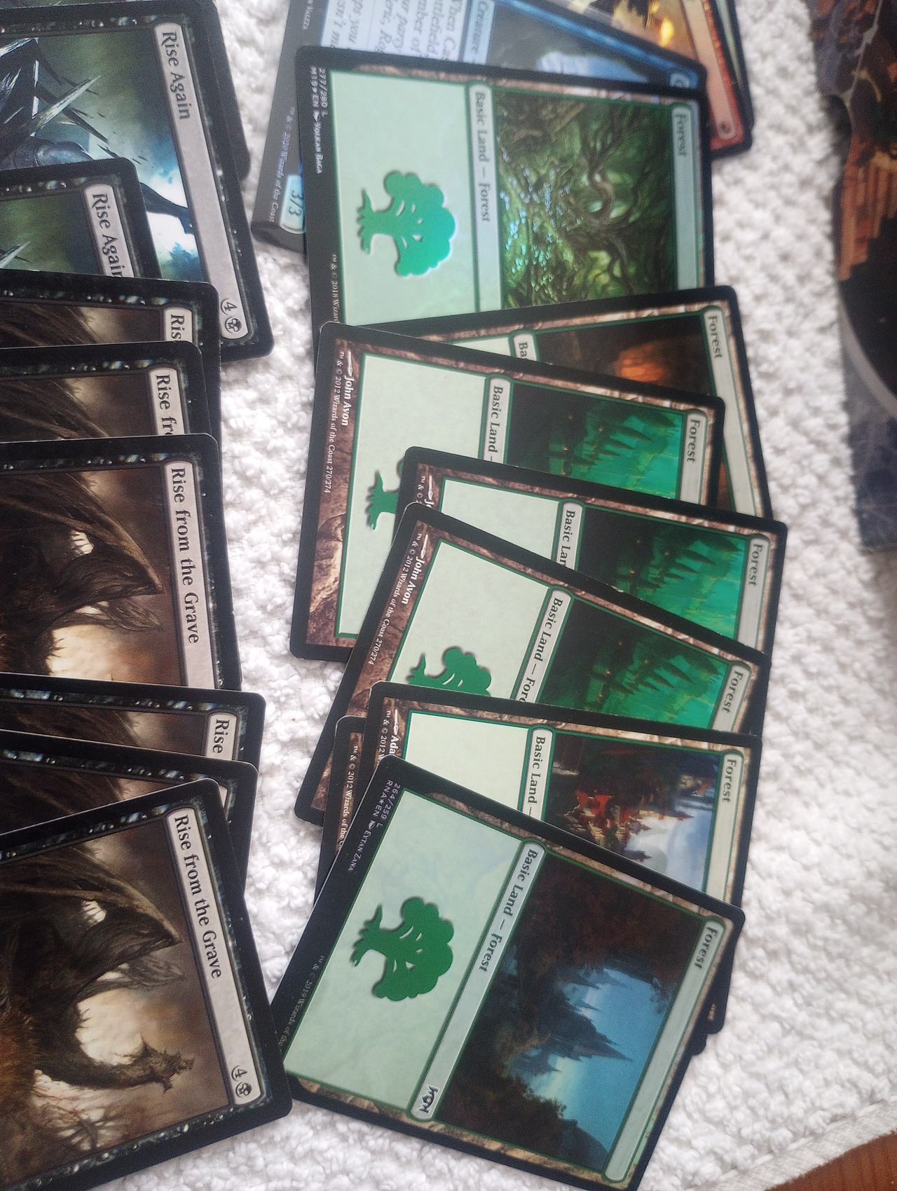 Magic: The Gathering M11 Core Set Card Lot with Fat Pack Box