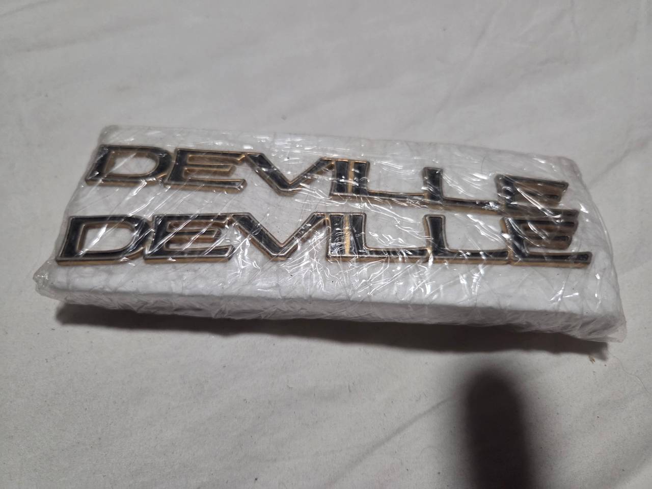 Cadillac DeVille Gold Chrome Emblems