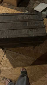 Antique Wood and Metal Steamer Trunk - Image 2