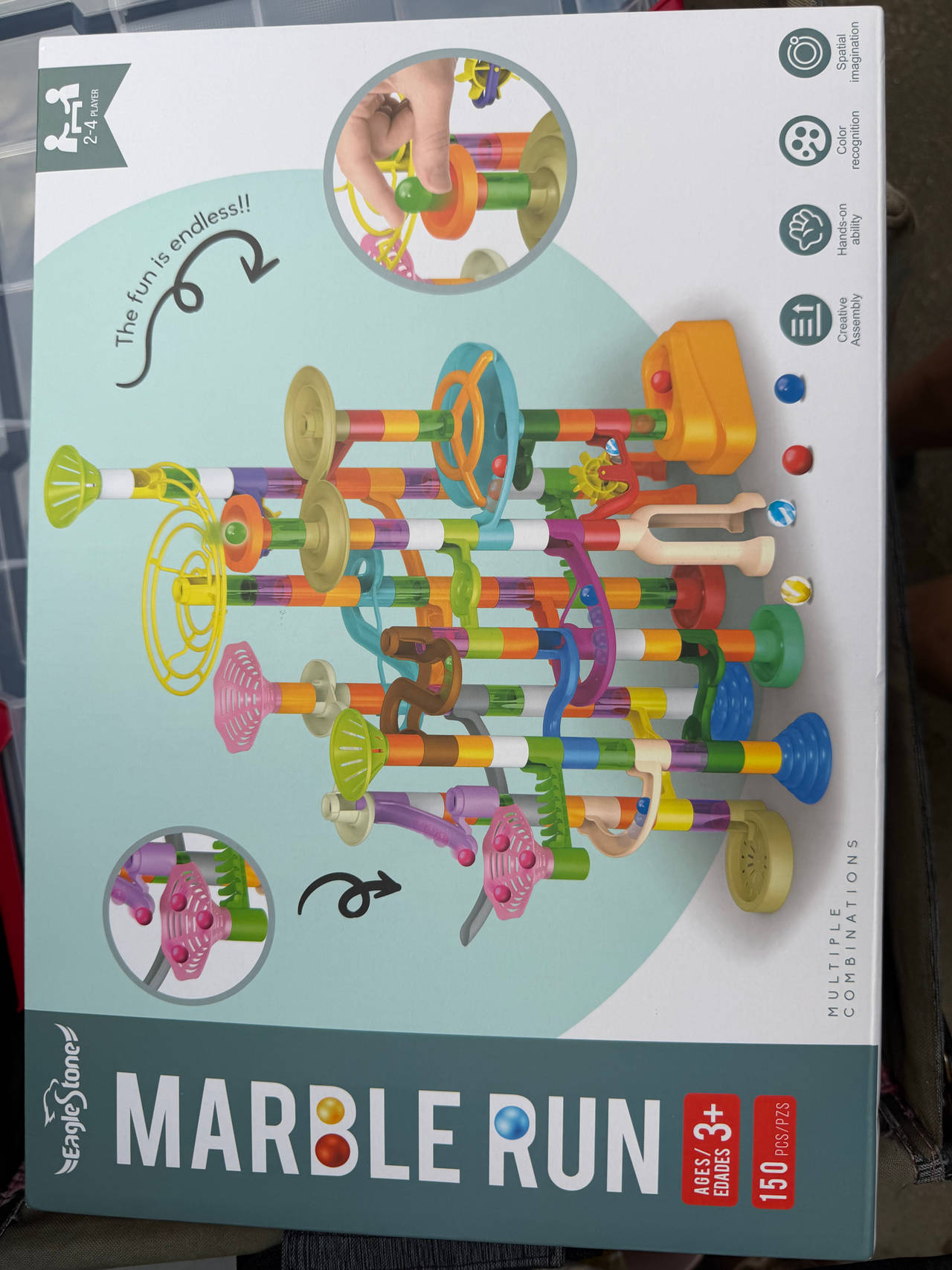 EagleStone Marble Run 150 Pieces Set