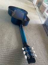 Ashthorpe Basswood 30" Blue Beginner Acoustic Guitar - Image 2