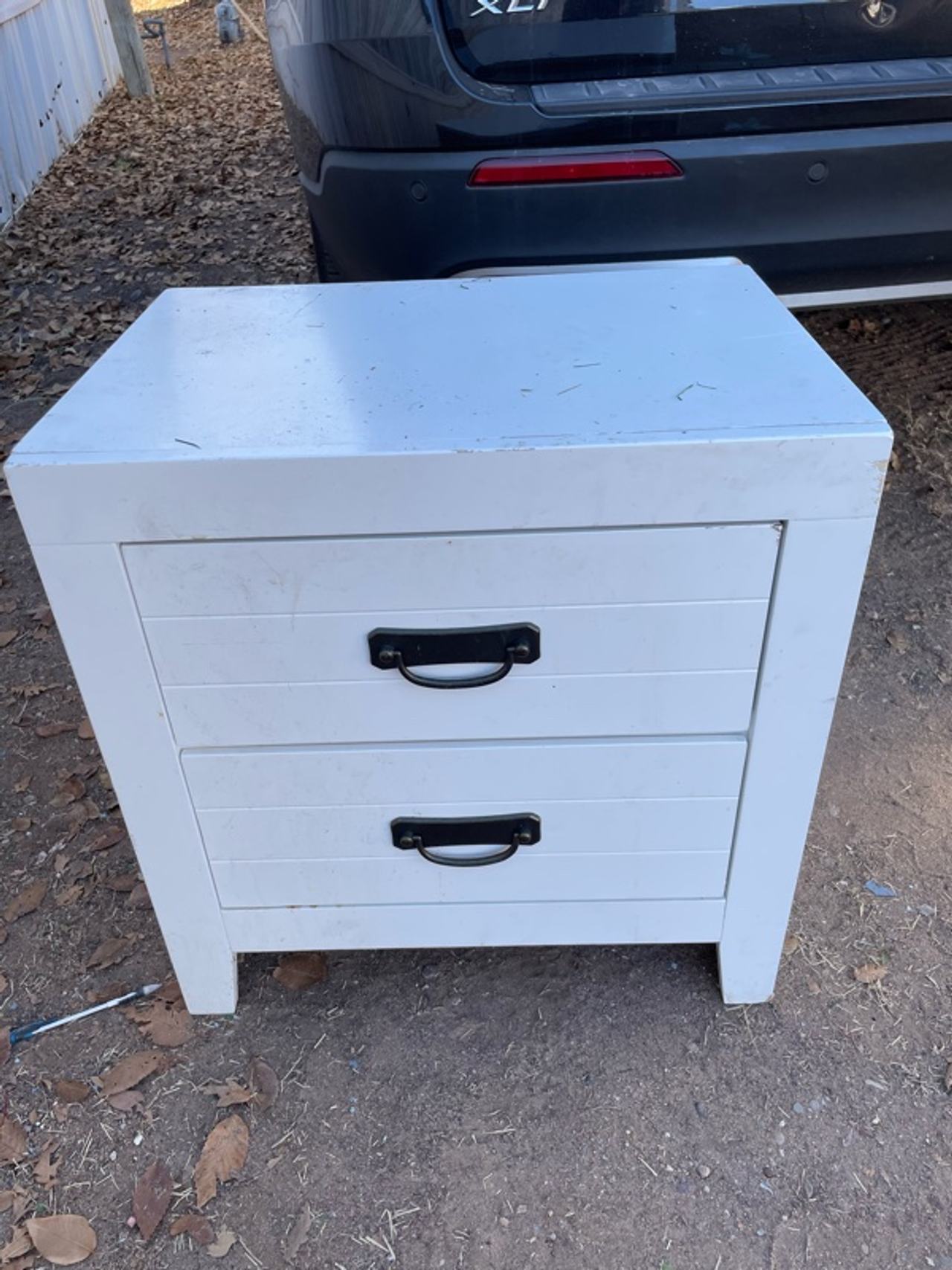 Ashley Binterglen White Nightstand