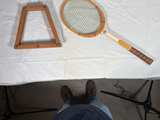 MacGregor Double Crown Wooden Tennis Racket - Image 3