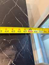 Black Marble Waterfall Console Table - Image 3