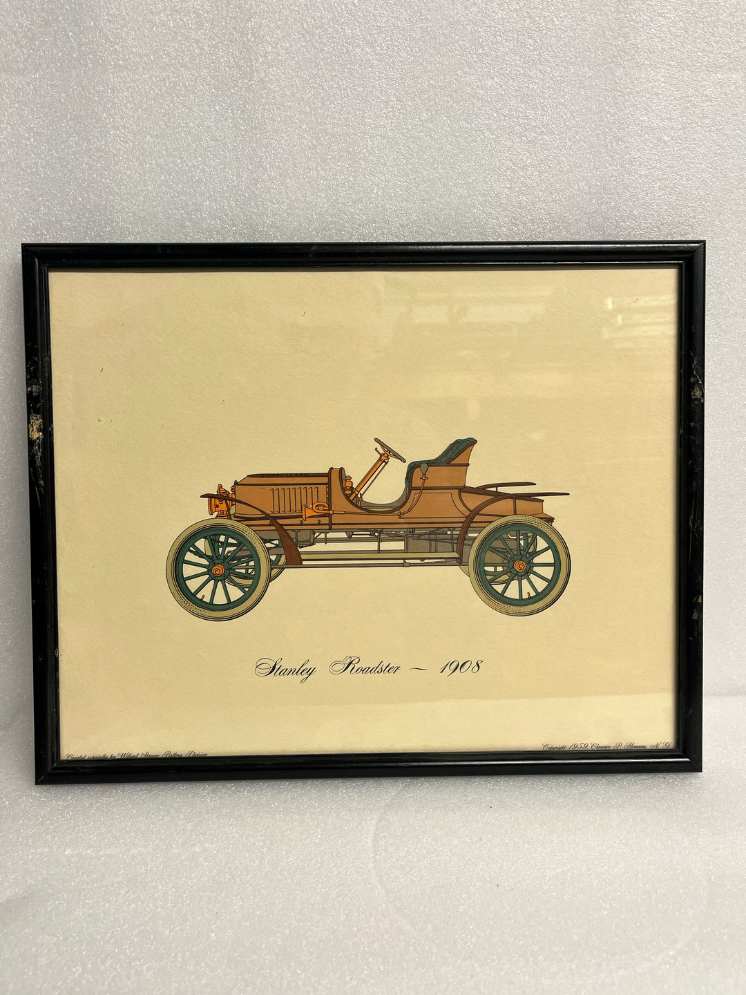 Clarence P. Hornung 1908 Stanley Roadster Print