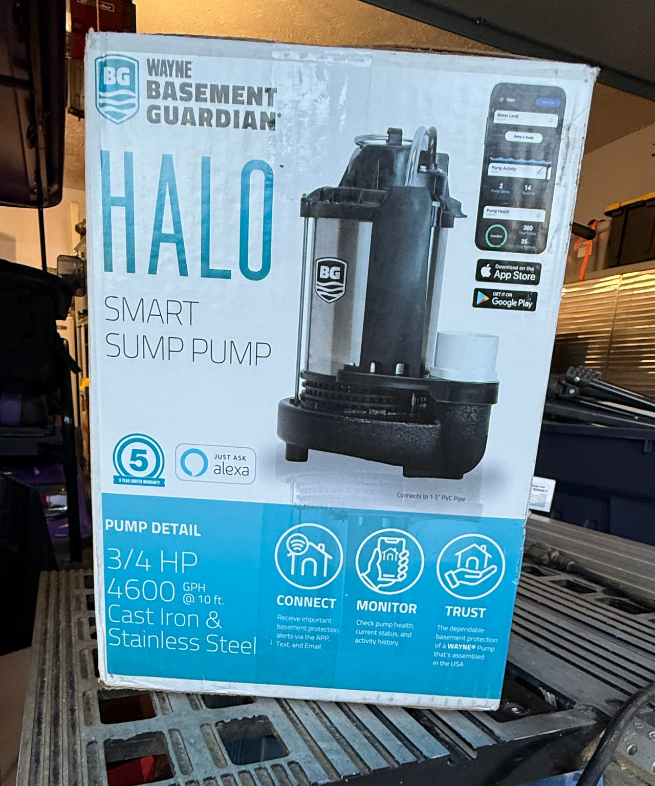 Wayne Basement Guardian Halo 3/4 HP Smart Sump Pump