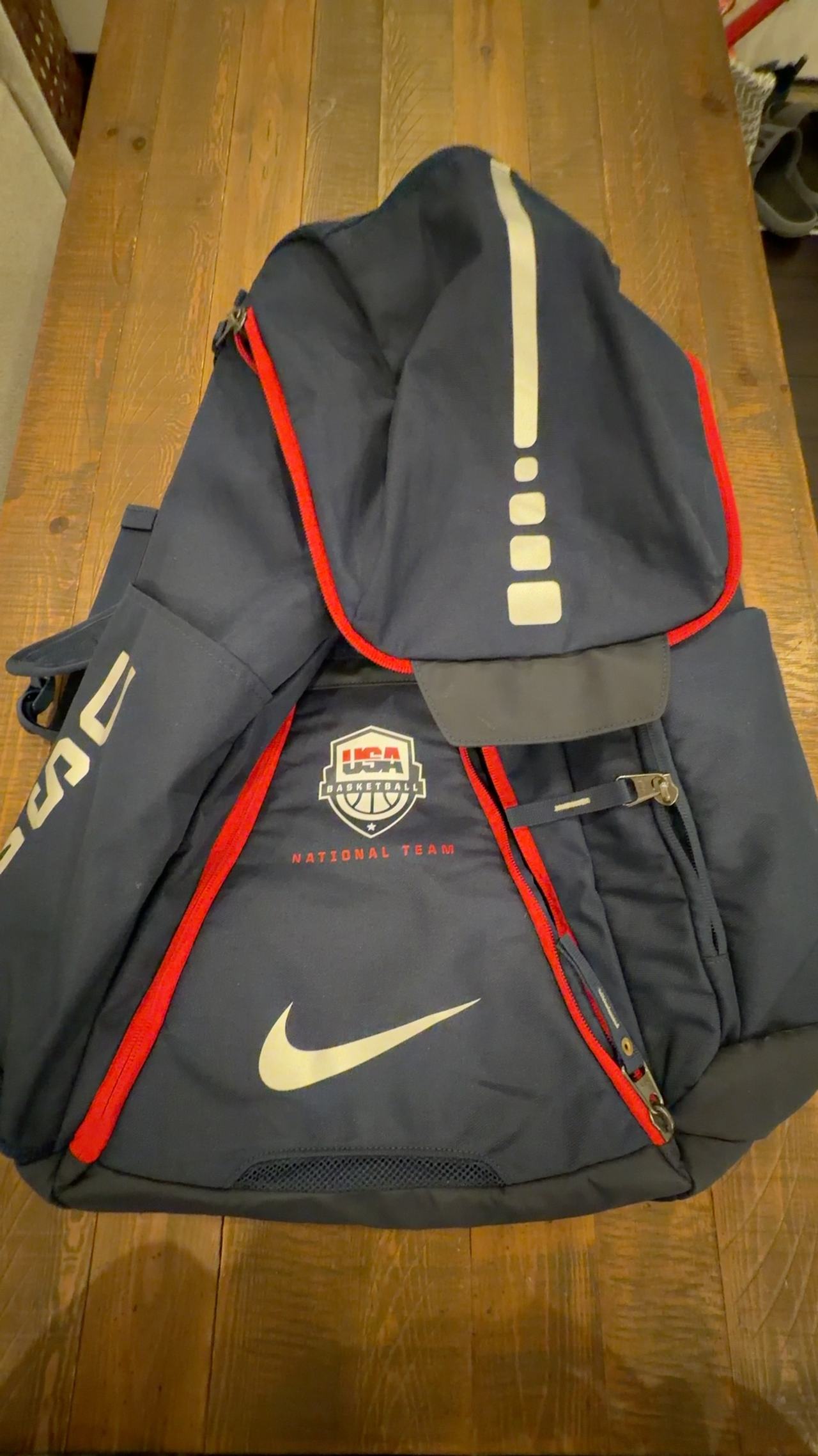Nike Hoops Elite Pro USA Basketball Team Backpack Black/Red Bag